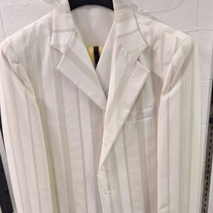 Kids Cream Striped Matching Set